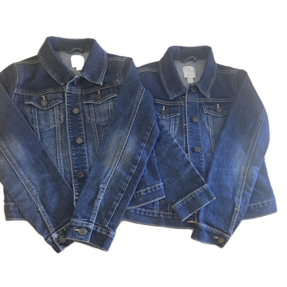 Girls Denim Jacket Lot of 2 The Children's Place Size Large‎ 10/12 Blue Jean